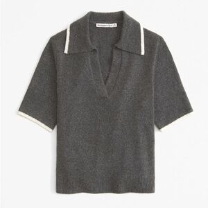 NEW Abercrombie & Fitch Notch-Neck Sweater